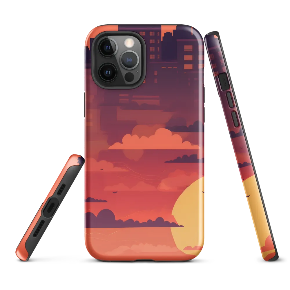 Urban Dusk: A Symphony of Cityscapes | Phone Case |  12 Pro Max | Tough Case | Glossy