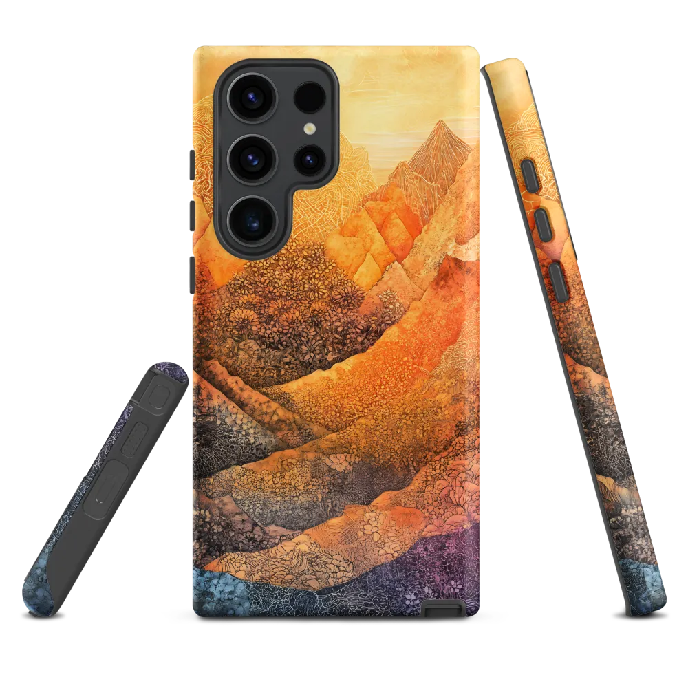 Serene Peaks of Color