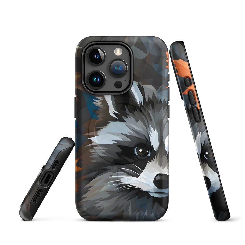 Whispers of Autumn: The Raccoon's Gaze | Phone Case |  15 Pro | MagSafe® Tough Case | Matte