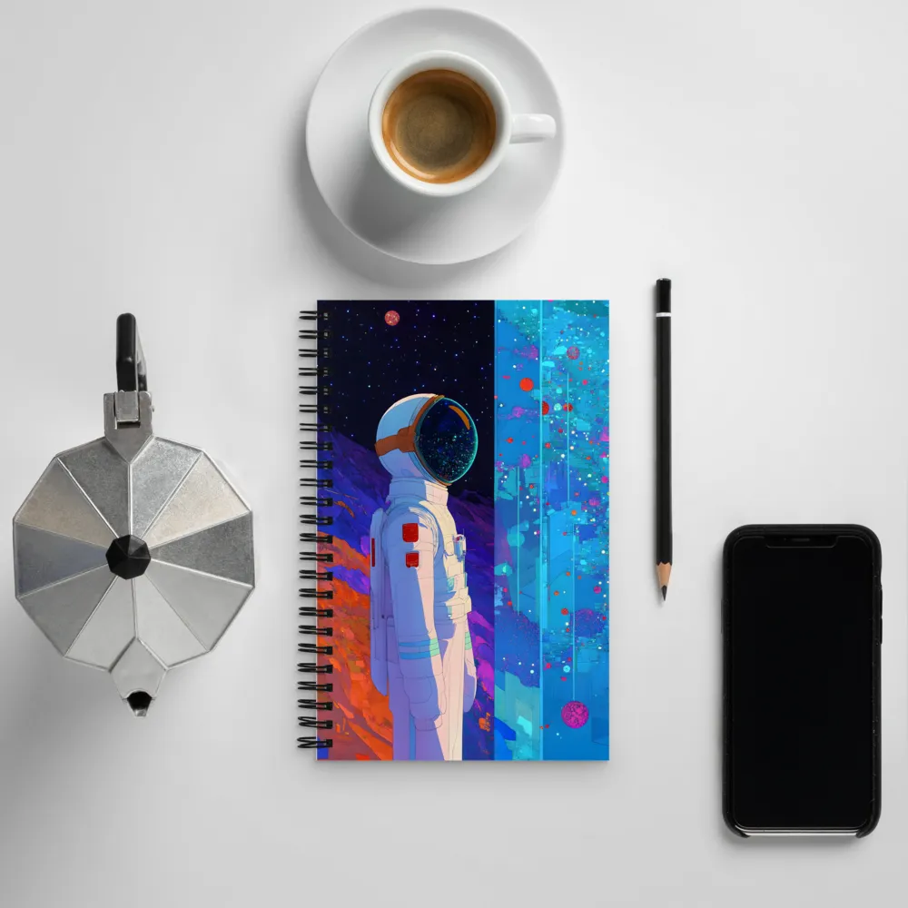 Cosmic Exploration: The Astronaut's Journey | Spiral Notebook