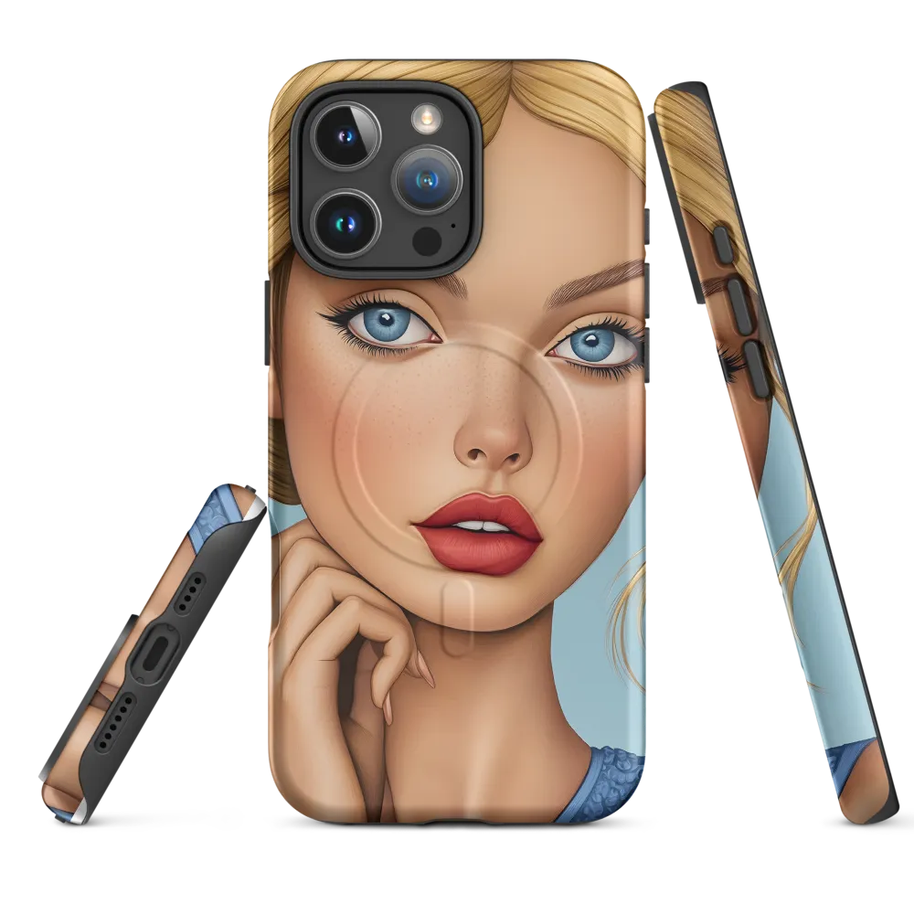 Serenity in Blue | Phone Case |  16 Pro Max | MagSafe® Tough Case | Matte