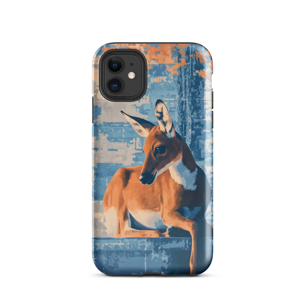 Serenity in Color: The Reclining Deer | Phone Case |  11 | Tough Case | Glossy
