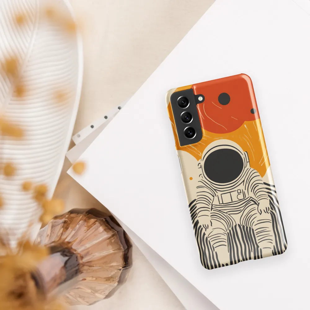 Astronaut in Cosmic Thoughts | Phone Case |  S21 | Snap Case | Glossy