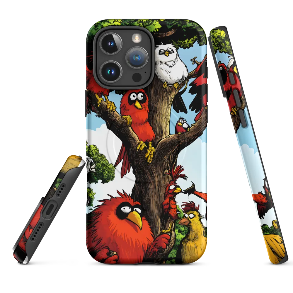 Whimsical Avian Gathering