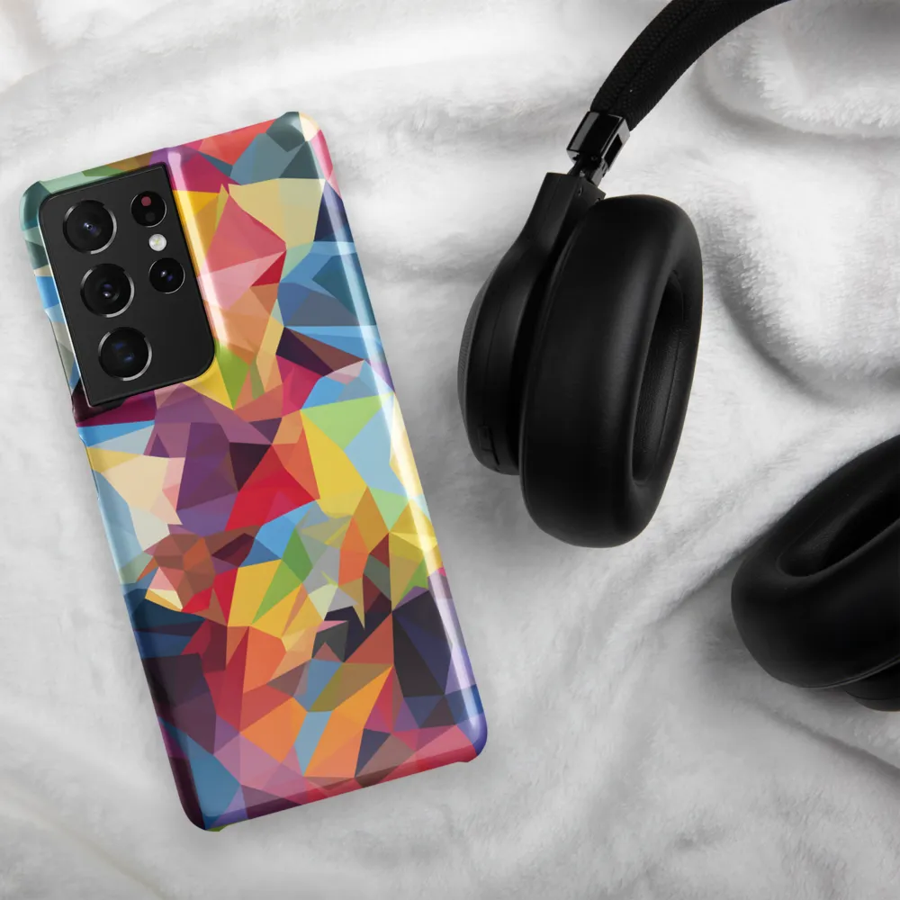 Playful Geometry: The Bear's Face | Phone Case |  S21 Ultra | Snap Case | Glossy