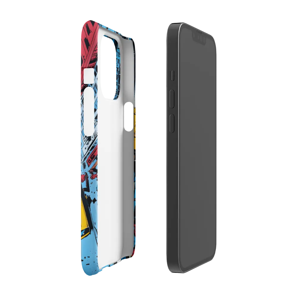 Urban Chaos: Aerial View of City Life | Phone Case |  13 Pro | Snap Case | Matte