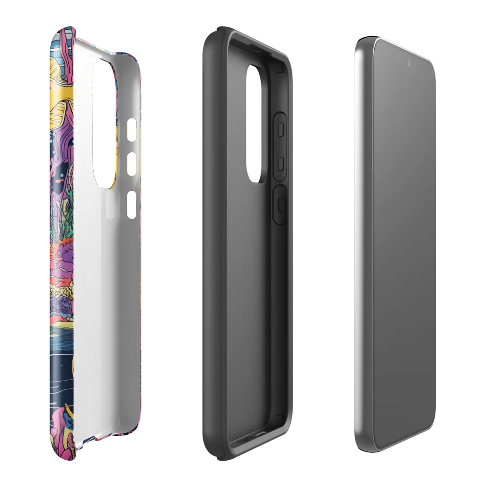 Underwater Dreamscape: A Playful Encounter | Phone Case |  S23 Plus | Tough Case | Glossy