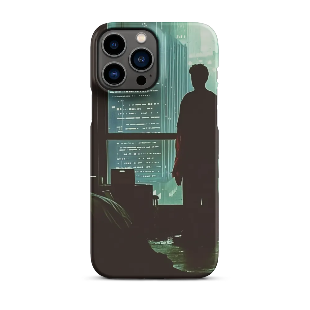 Silent Contemplation in a Futuristic Dystopia | Phone Case |  13 Pro Max | Snap Case | Matte