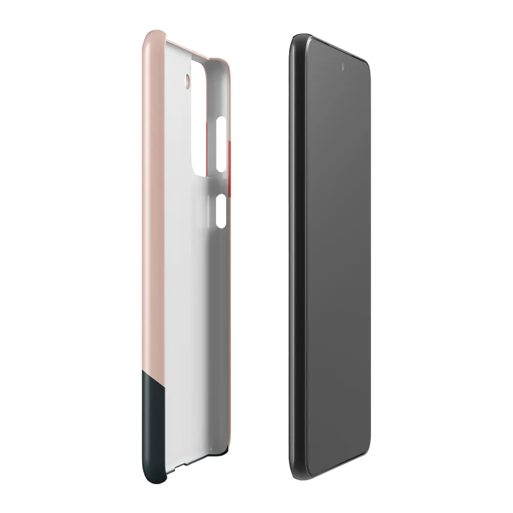 Contemplative Portrait in Minimalism | Phone Case |  S21 Plus | Snap Case | Glossy