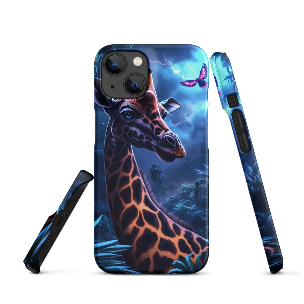 Mystical Giraffe in Twilight Jungle