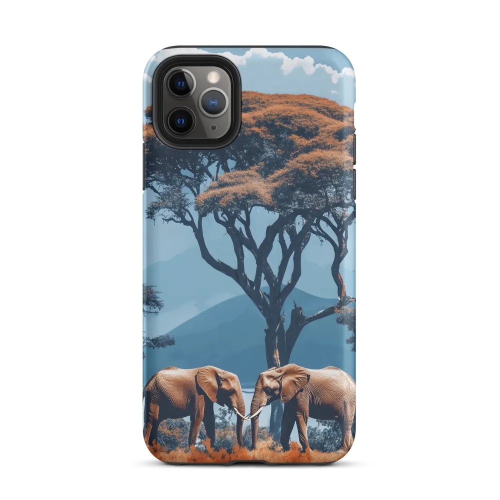 Elephants Amidst Serenity