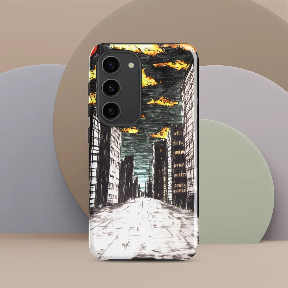 Eclipsed Cityscape