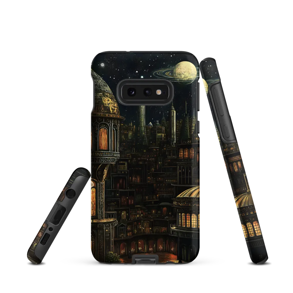 Celestial Enigma: A Surreal Cityscape