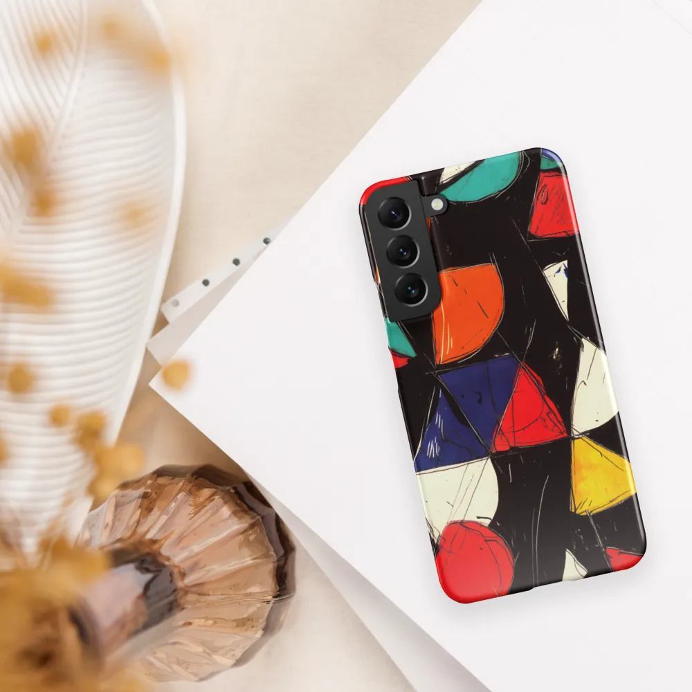 Vibrant Geometric Symphony | Phone Case |  S22 Plus | Snap Case | Glossy