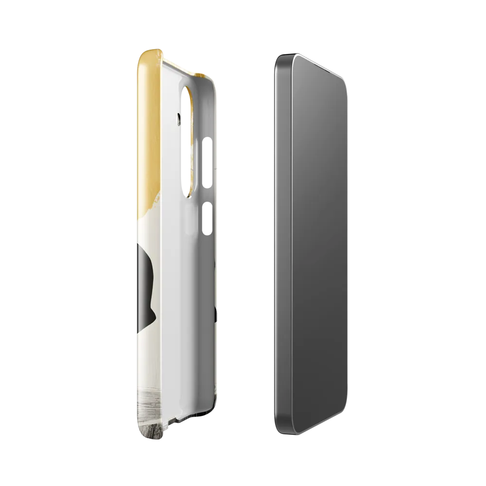 Golden Serenity: A Minimalist Portrait