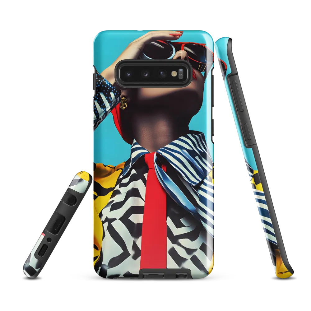 Chic Confidence in Bold Patterns | Phone Case |  S10 Plus | Tough Case | Glossy