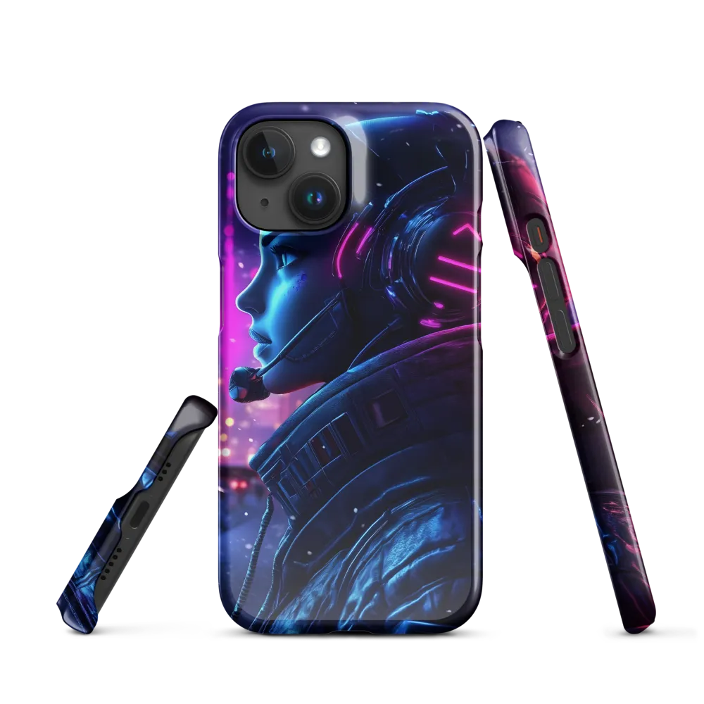 Dystopian Elegance: Cyberpunk Figure in Neon