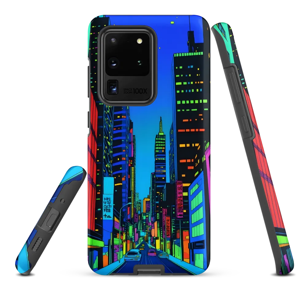 Neon Dreamscape: A Futuristic City at Dusk