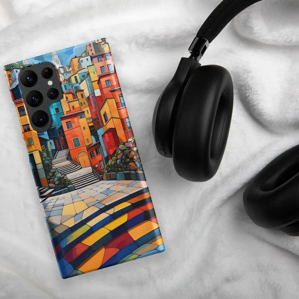 Vibrant Village: A Cubist Journey