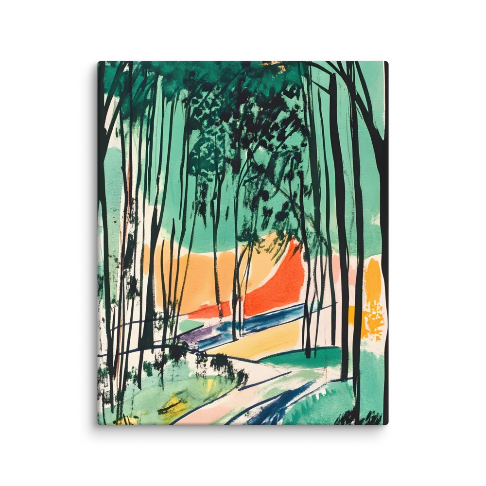Winding Path Through the Forest | Canvas | 16″×20″
