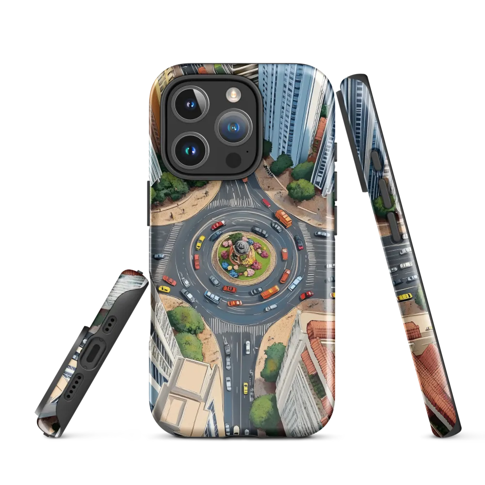 Urban Symphony: Aerial Vision of City Life | Phone Case |  16 Pro | Tough Case | Glossy