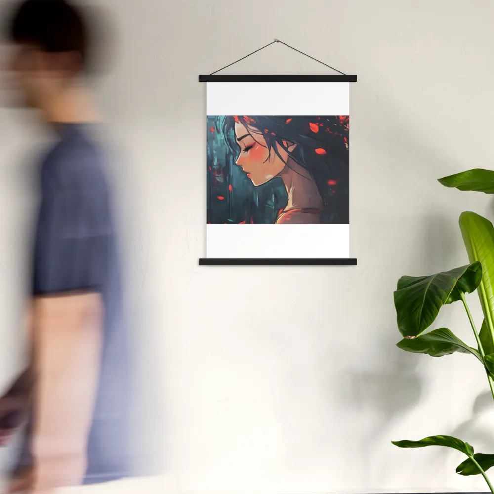 Whispers of Melancholy | Poster With Black Wood Hanger | 18″×24″