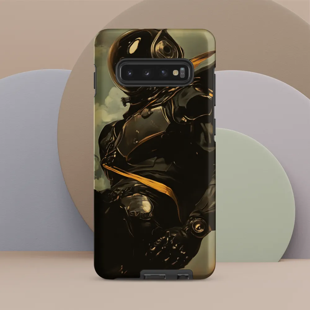 Ethereal Explorer: The Enigmatic Astronaut | Phone Case |  S10 Plus | Tough Case | Matte