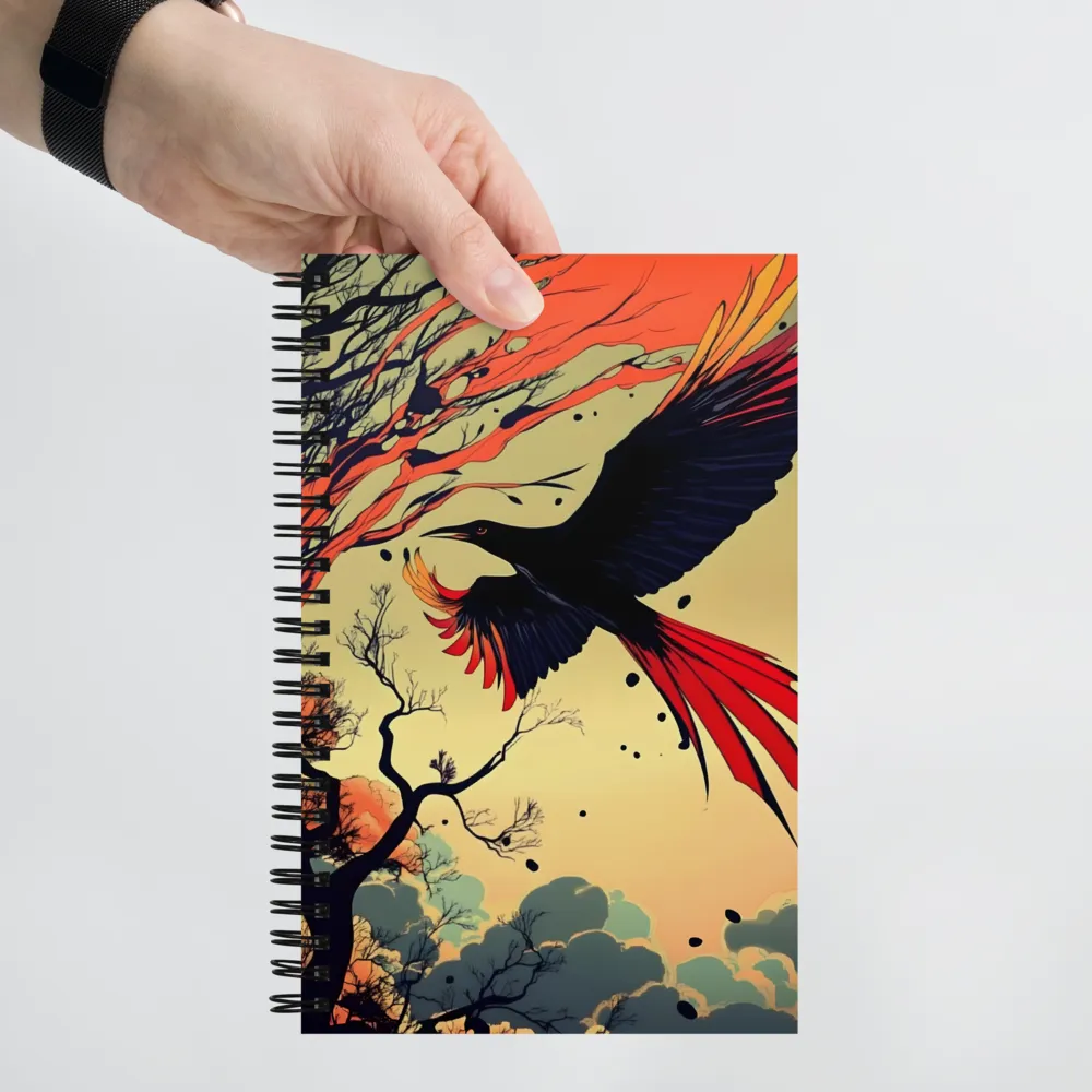 Wings of the Surreal | Spiral Notebook