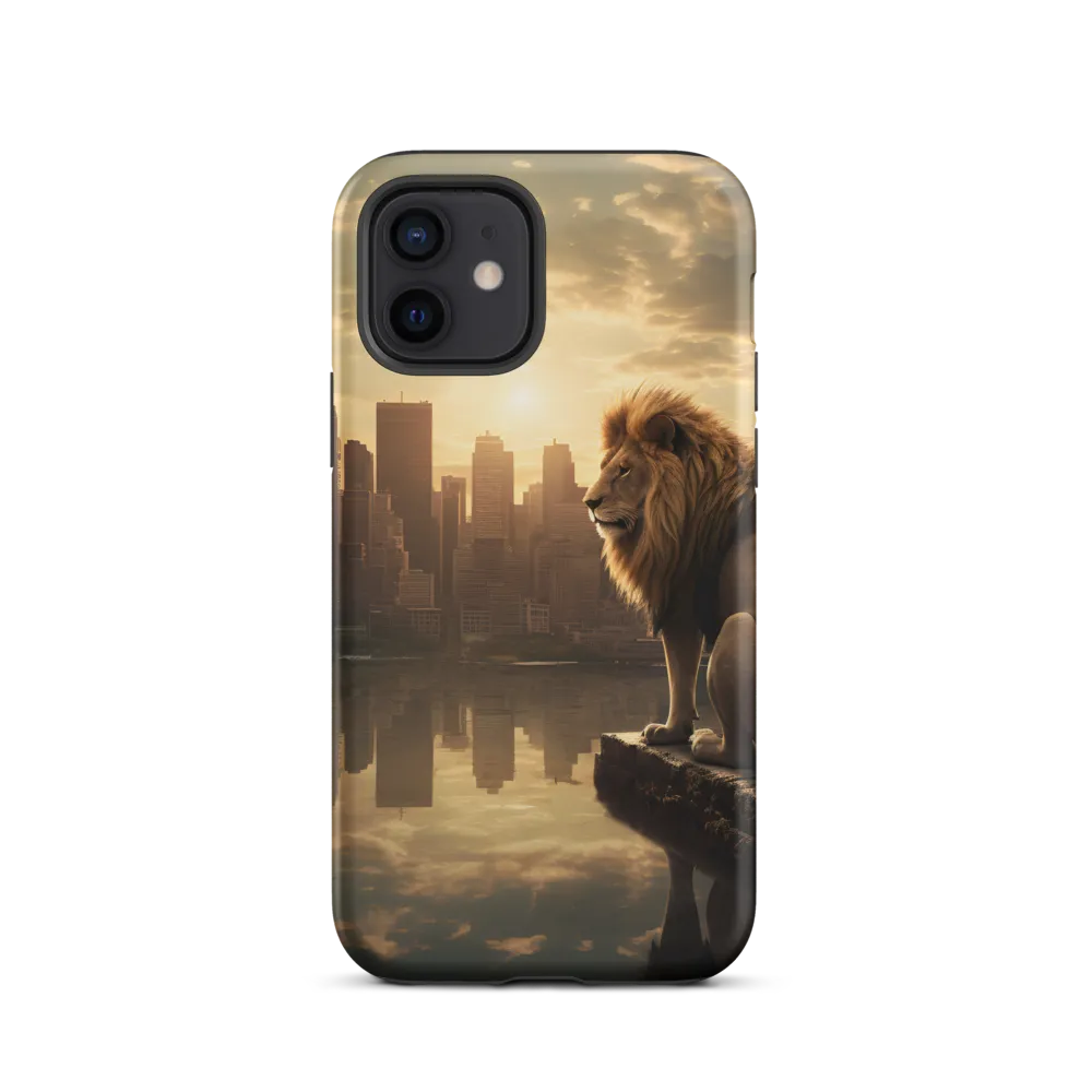 The Lion's Gaze Over the Urban Symphony