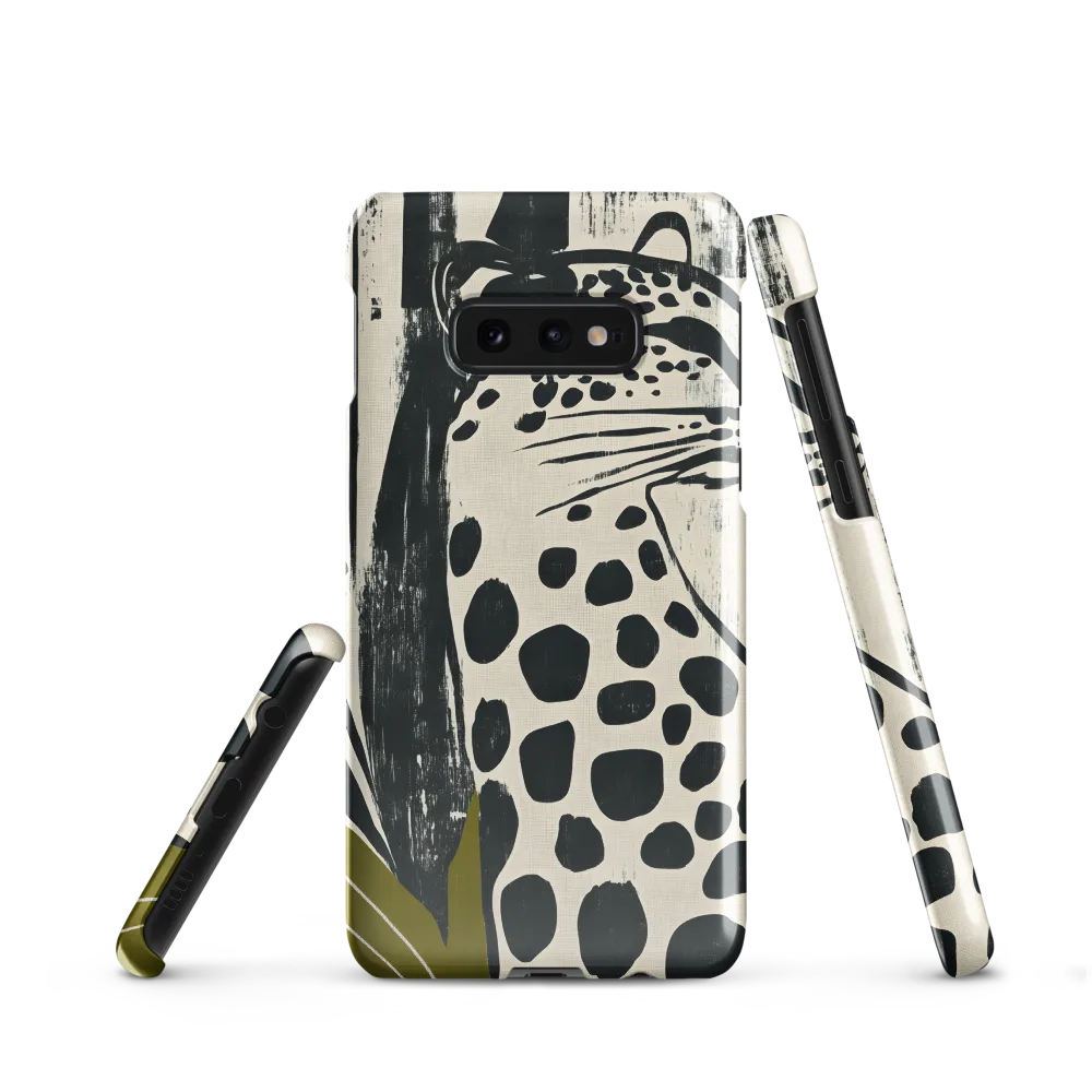 Leopard in Silhouette: A Modern Appeal | Phone Case |  S10e | Snap Case | Glossy