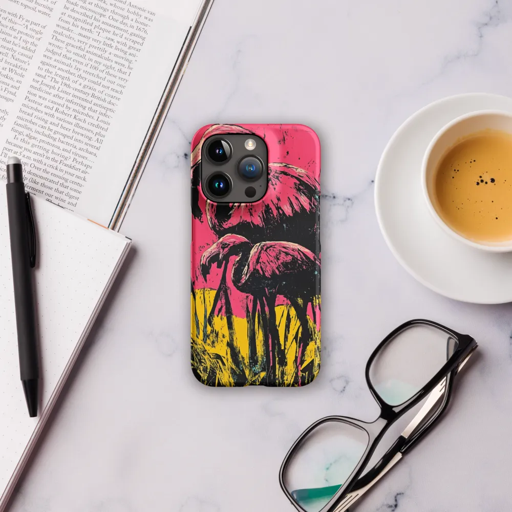 Flamingo Duet: A Pop Art Expression