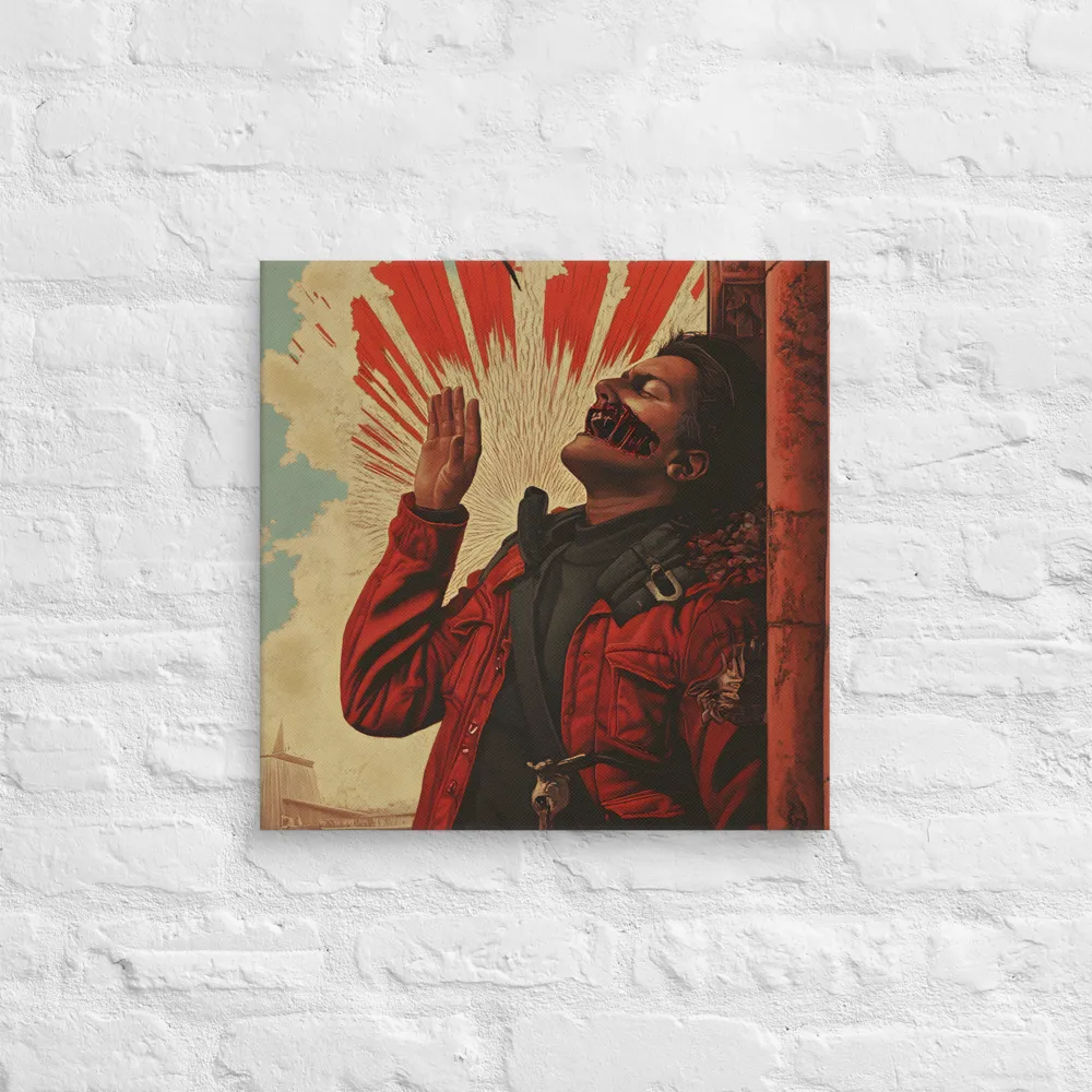 Defiant Echoes of Ruin | Canvas | 18″×18″