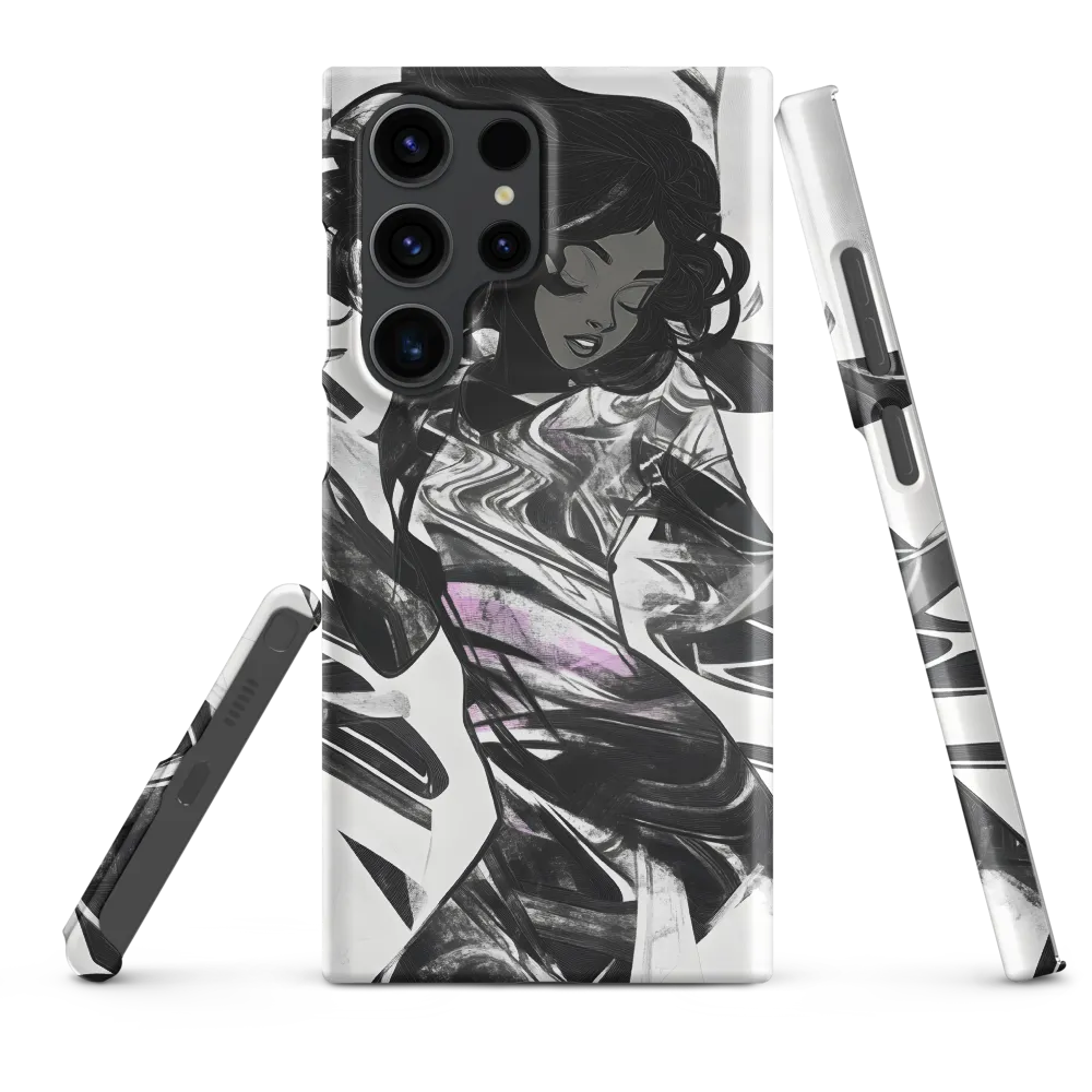 Fluid Grace: The Dance of Shadows | Phone Case |  S23 Ultra | Snap Case | Matte