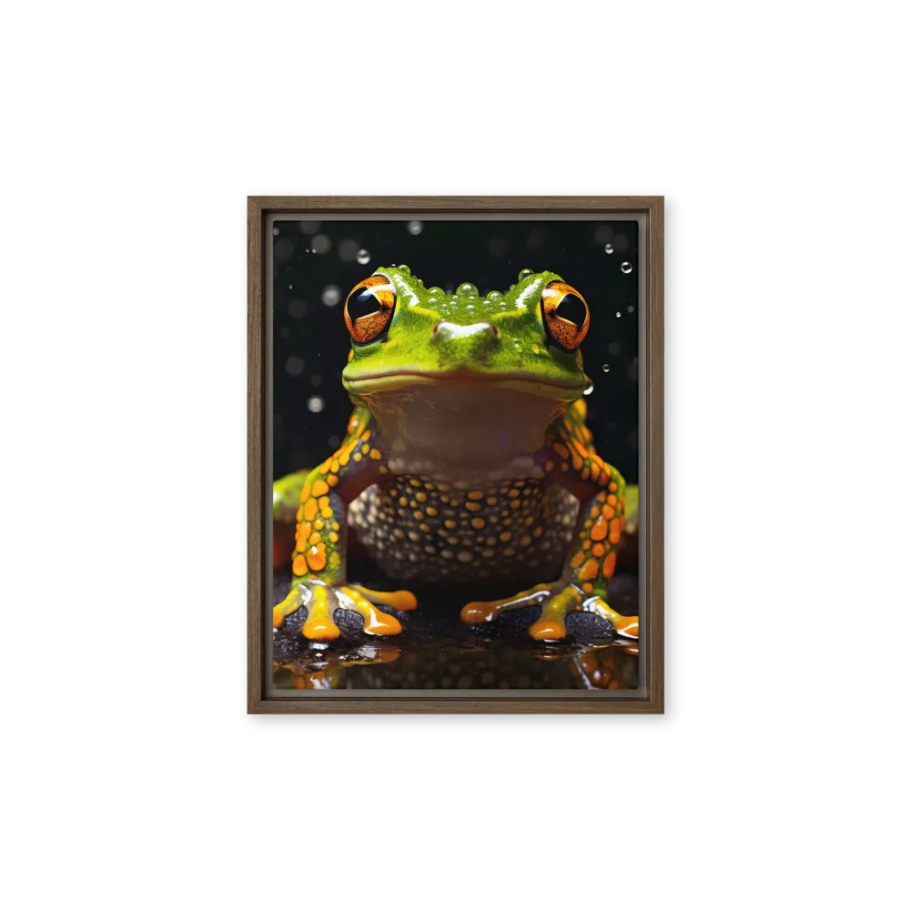 Emerald Elegance: The Frog in Focus