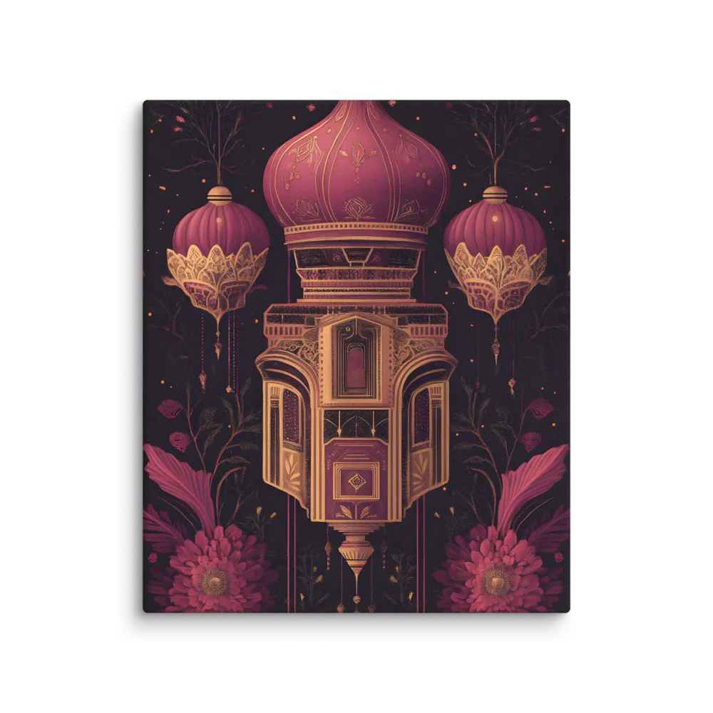 Ornate Harmony: A Digital Floral Architecture | Canvas | 20″×24″