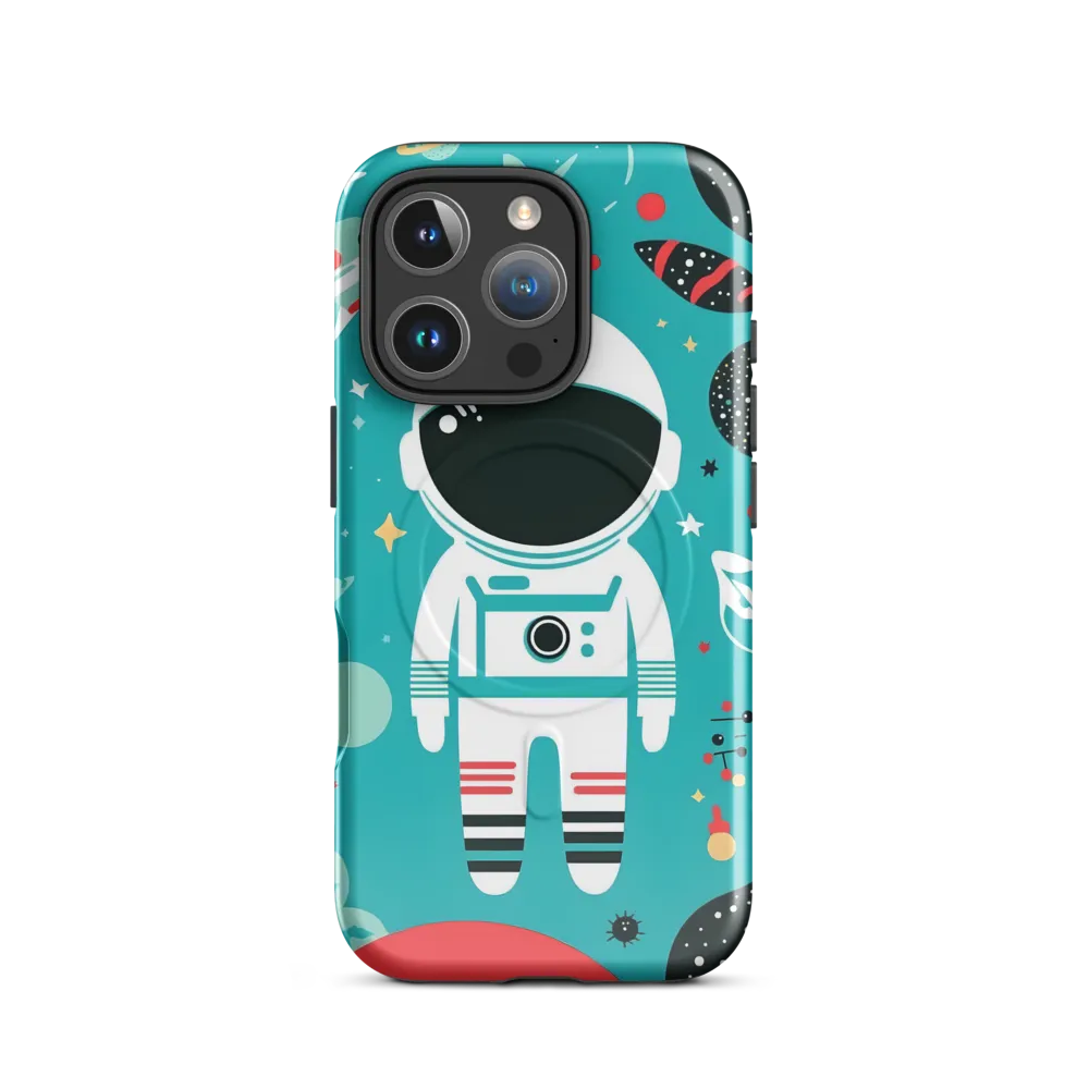 Whimsical Astronaut in Cosmic Wonderland