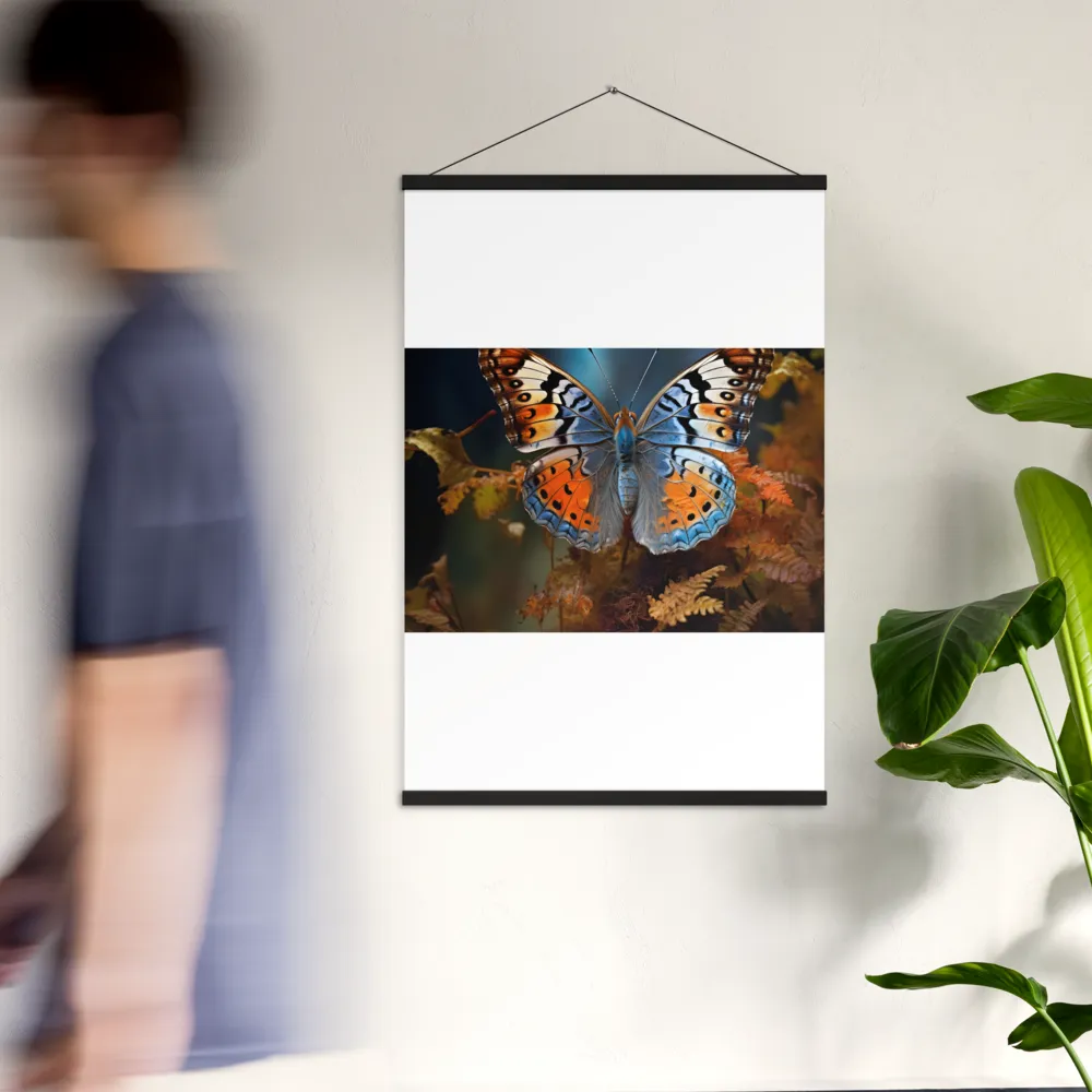 Harmony in Color: The Butterfly | Poster With Black Wood Hanger | 24″×36″
