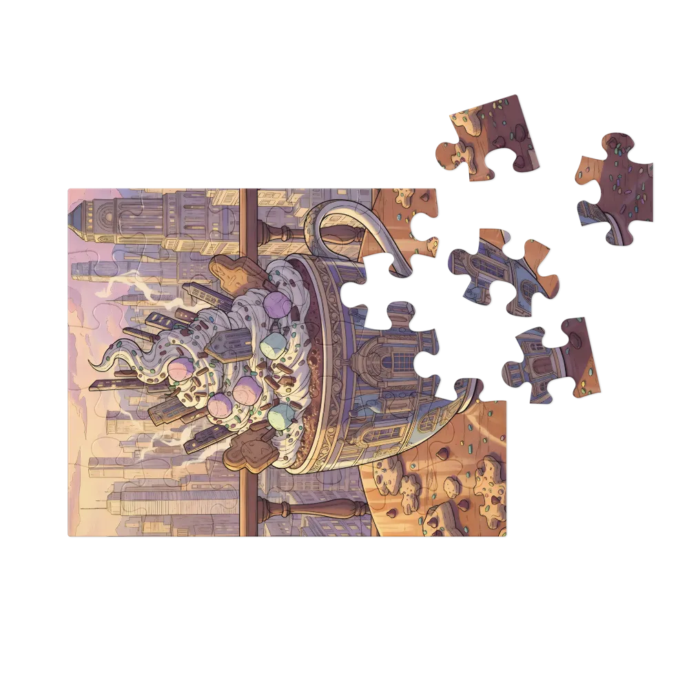 Skyline Cocoa 
 Jigsaw Puzzle in Tin Box