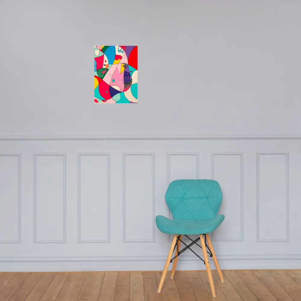 Playful Geometry in Color | Poster | 12″×16″