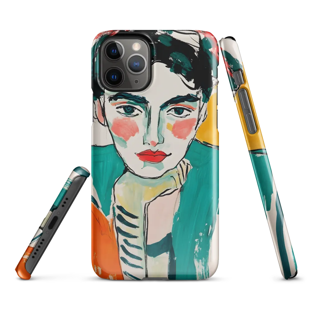 Contemplative Portrait in Bold Hues