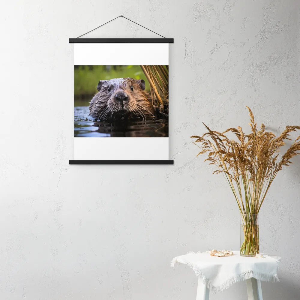 Emergence of the Beaver | Poster With Black Wood Hanger | 18″×24″