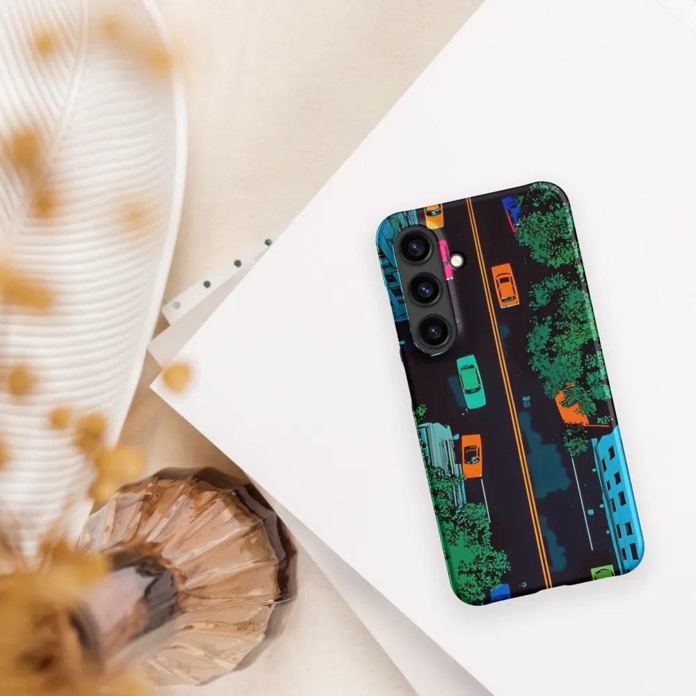 Urban Pulse: A Colorful Intersection