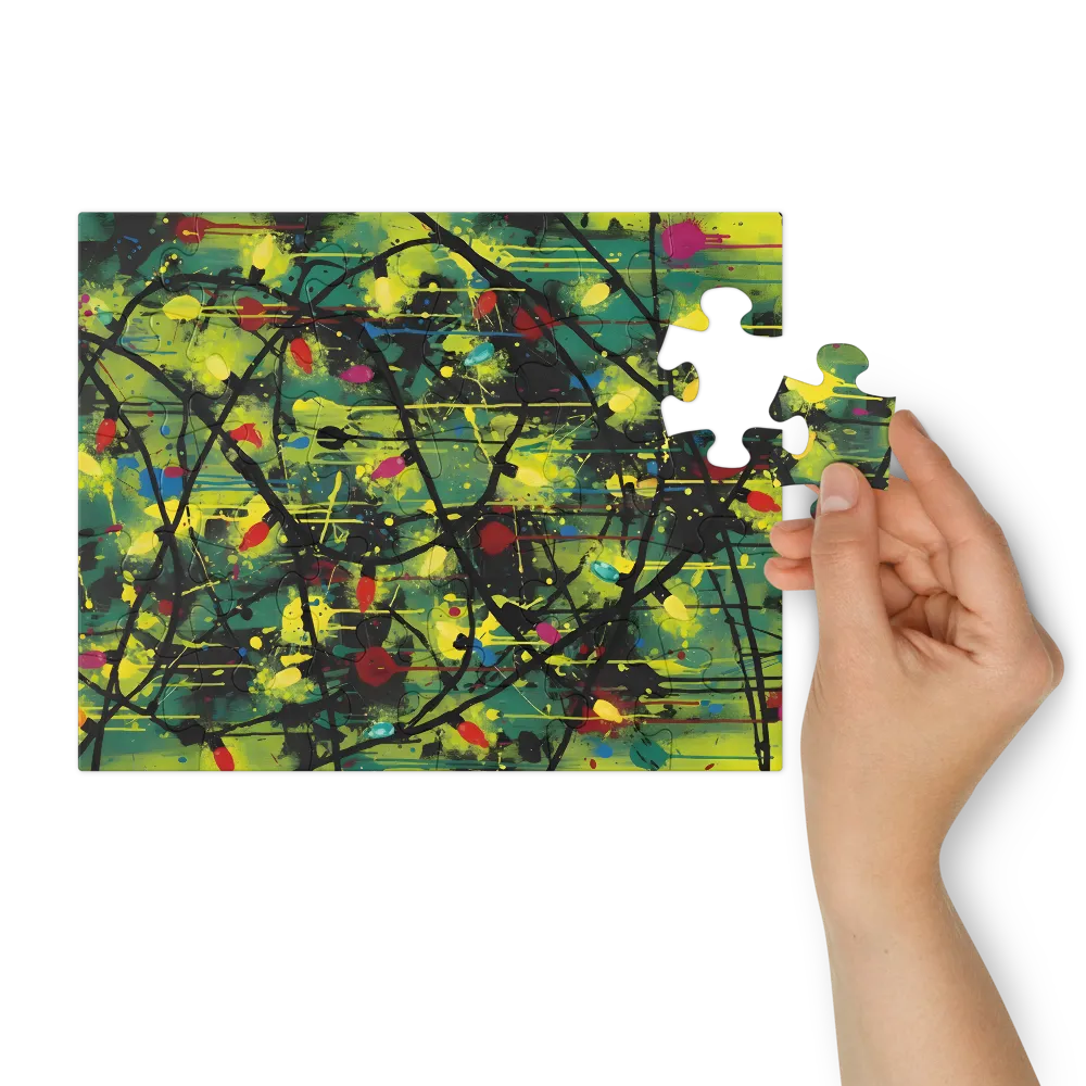 Dripping Light Garland 
 Jigsaw Puzzle in Tin Box