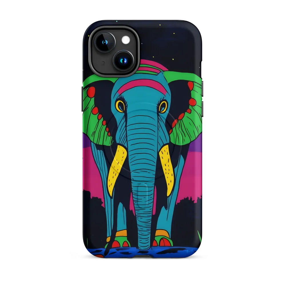 Whimsical Majesty: The Vibrant Elephant
