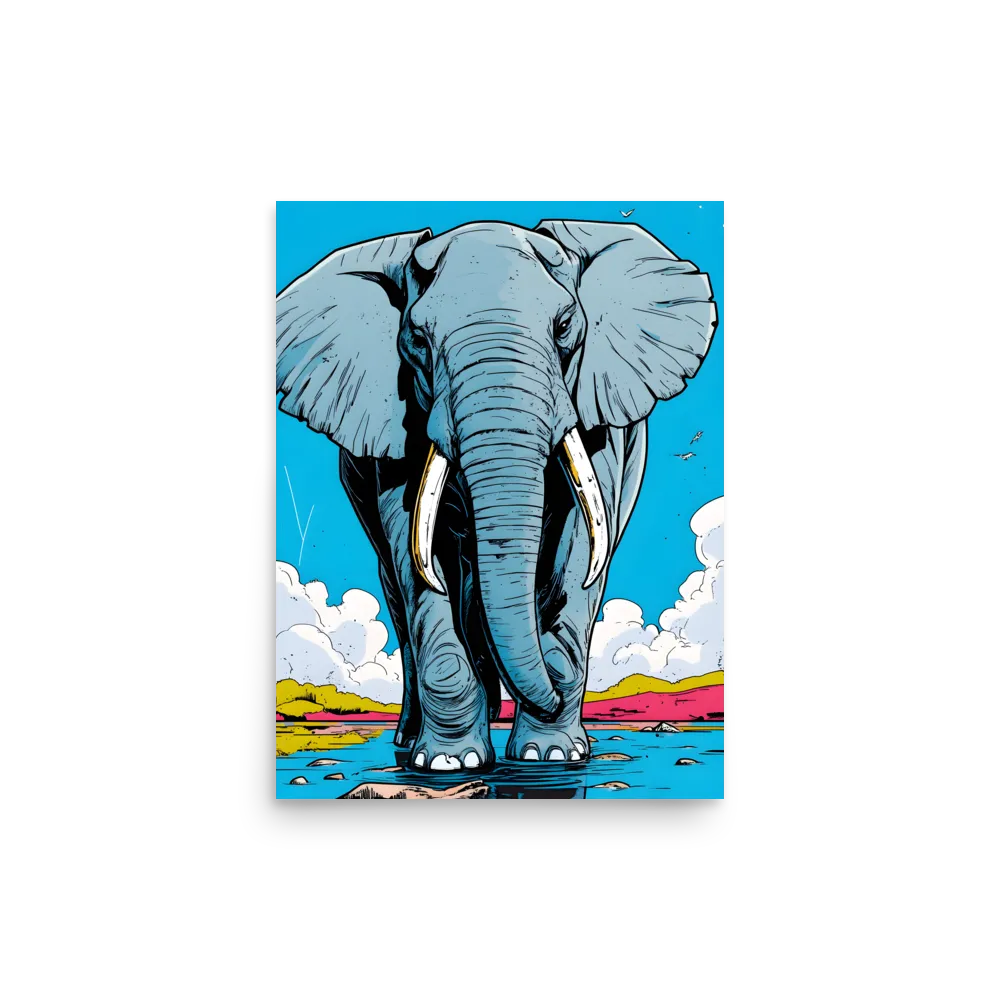 Majestic Presence: The Elephant | Poster | 12″×16″