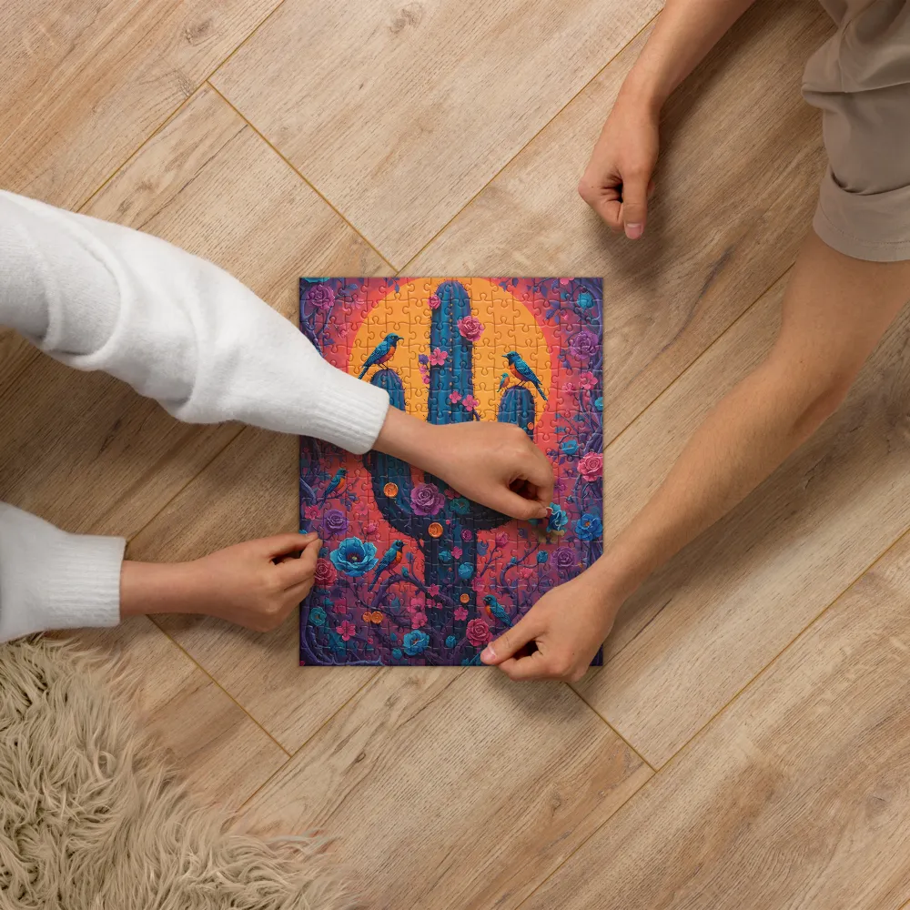 Blooming Saguaro 
 Jigsaw Puzzle