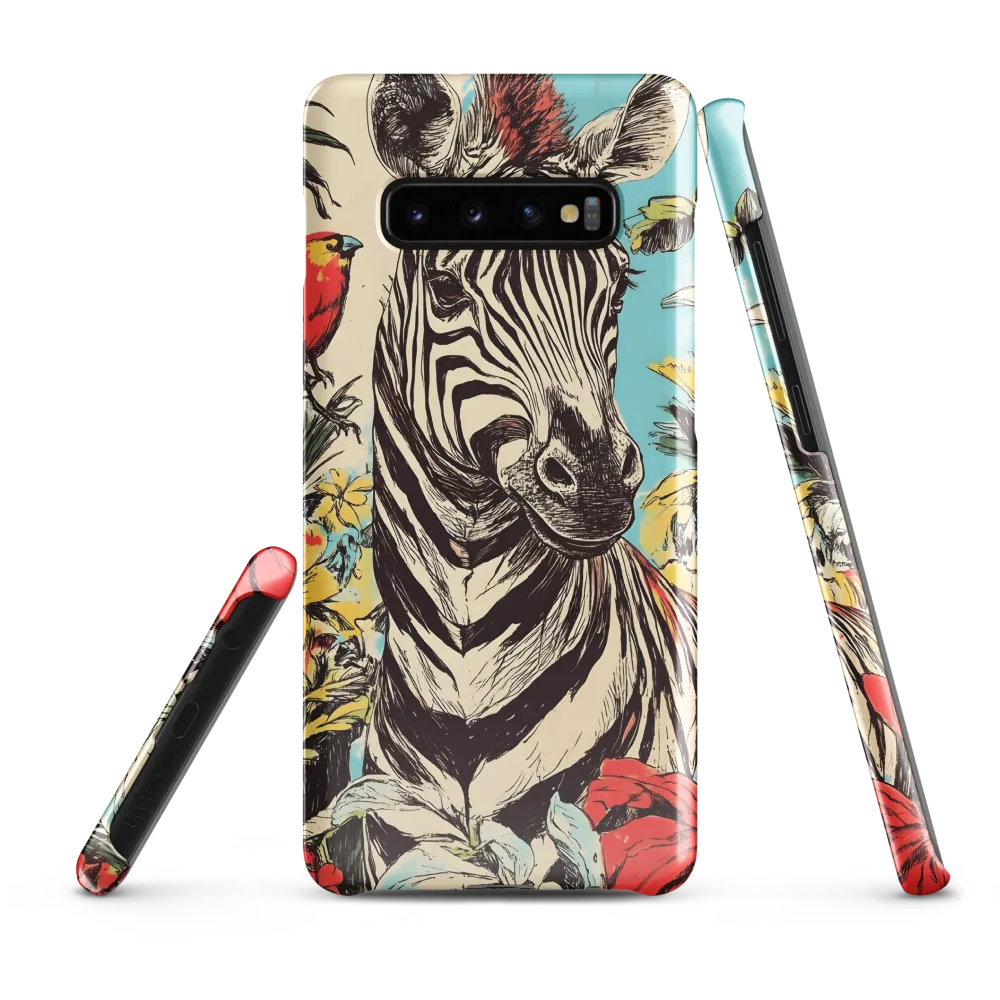 Zebra in Tropical Reverie | Phone Case |  S10 Plus | Snap Case | Glossy