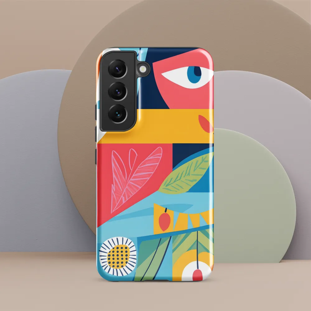 Vibrant Geometric Visage
