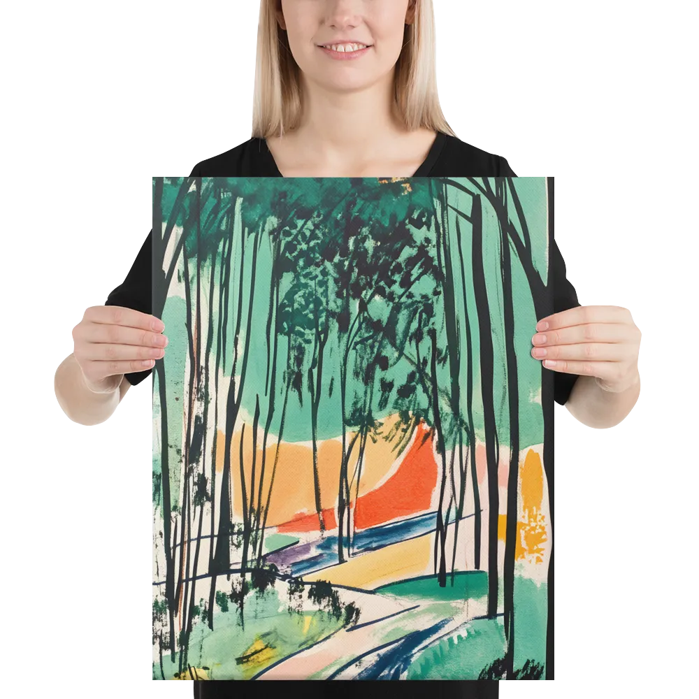Winding Path Through the Forest | Canvas | 16″×20″