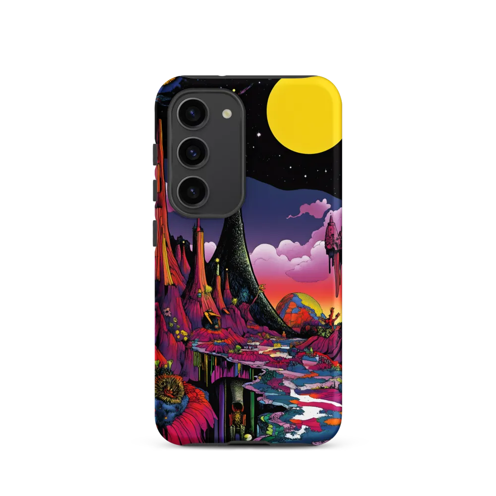 Celestial Dreams: A Journey Through an Alien Landscape | Phone Case |  S23 | Tough Case | Matte